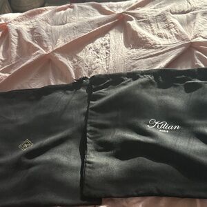 Kilian Paris Black Satin Dust Bag Set - Luxury Accessory Storage